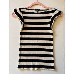 J.Crew Ruffle Boatneck Top 🦋